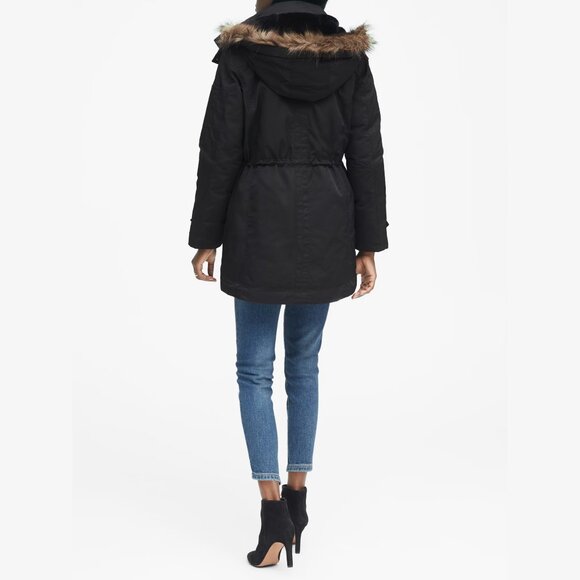Banana Republic Down Water-Resistant Faux Fur Trim Parka - Picture 4 of 16